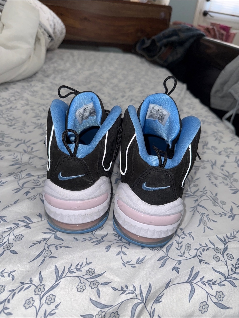 Nike Black & Light Blue High-Top Sneaker - Picture 4 of 5
